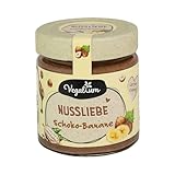 Vegablum Nussliebe - Schoko-Banane Nusscreme, Bio & Vegan, ohne Palmöl, extra cremig (175g)